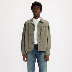 Jeans jacket trucker type 1 LEVI'S. Katoen materiaal. Maten L. Groen kleur