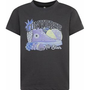 T-shirt met print vooraan CONVERSE. Katoen materiaal. Maten 10/12 jaar - 138/150 cm. Grijs kleur