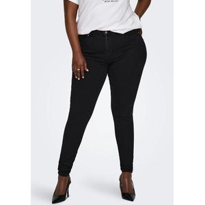 Skinny jeans, standaard taille ONLY CARMAKOMA. Denim materiaal. Maten 46 FR - 44 EU L32. Zwart kleur