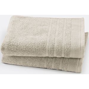 Set van 2 handdoeken in badstof 600 g/m2, Zavara