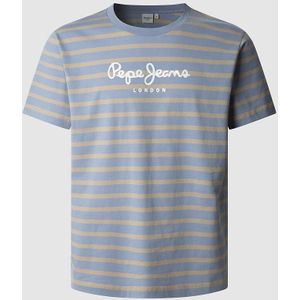 T-shirt met ronde hals Eggo PEPE JEANS. Katoen materiaal. Maten XL. Blauw kleur