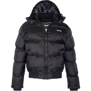 Donsjas met kap Chicago SCHOTT. Polyester materiaal. Maten XL. Zwart kleur