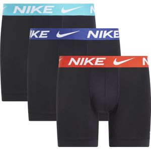 Set van 3 lange effen boxershorts Dri fit NIKE. Polyester materiaal. Maten XL. Blauw kleur