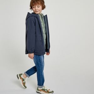 3 in 1 parka met kap LA REDOUTE COLLECTIONS. Polyester materiaal. Maten 8 jaar - 126 cm. Blauw kleur