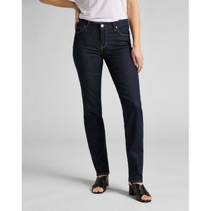 Rechte jeans Marion Straight, standaard taille LEE. Denim materiaal. Maten Maat 26 (US) - Lengte 31. Blauw kleur