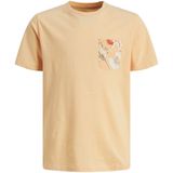 T-shirt met korte mouwen JACK & JONES JUNIOR. Katoen materiaal. Maten 12 jaar - 150 cm. Oranje kleur