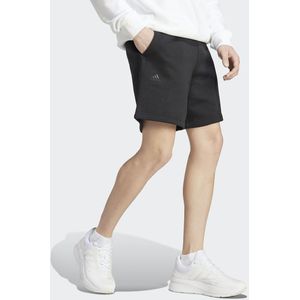 Grafische short in molton All SZN ADIDAS SPORTSWEAR. Katoen materiaal. Maten XS. Zwart kleur