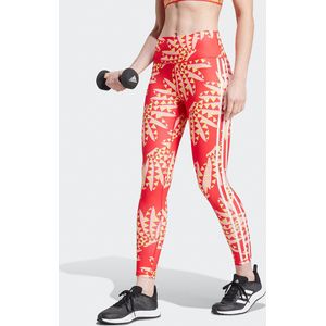 Grafische legging Farm Rio adidas Performance. Polyester materiaal. Maten XS. Rood kleur