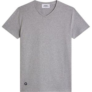 T-shirt met korte mouwen en V-hals Julien LE SLIP FRANCAIS. Katoen materiaal. Maten L. Grijs kleur