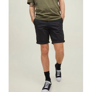 Rechte short Bowie JACK & JONES. Katoen materiaal. Maten M. Zwart kleur