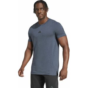 T-shirt met korte mouwen voor training adidas Performance. Polyester materiaal. Maten XXL. Grijs kleur