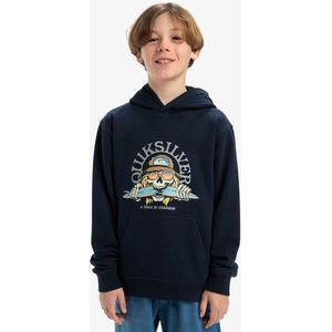 Hoodie in molton QUIKSILVER. Molton materiaal. Maten 10 jaar - 138 cm. Blauw kleur
