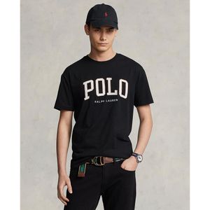 T-shirt met ronde hals en logo POLO RALPH LAUREN. Katoen materiaal. Maten XXL. Zwart kleur