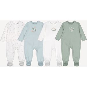 Set van 4 pyjama's, dierenprint LA REDOUTE COLLECTIONS. Katoen materiaal. Maten 1 jaar - 74 cm. Andere kleur