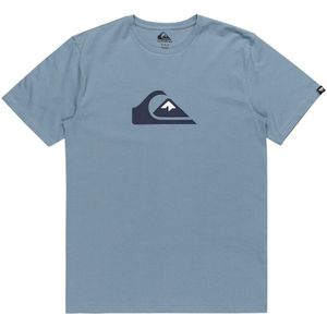T-shirt met korte mouwen en gecentreerd logo QUIKSILVER. Katoen materiaal. Maten S. Blauw kleur