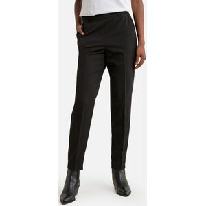 Rechte broek VERO MODA. Polyester materiaal. Maten 36 (FR) - 34 (EU) - Lengte 32. Zwart kleur