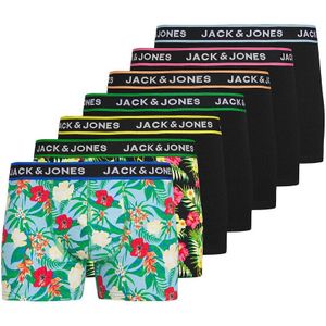 Set van 7 boxershorts JACK & JONES. Katoen materiaal. Maten M. Zwart kleur