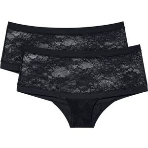 Set van 2 bandeau slips Smart Deco TRIUMPH. Polyamide materiaal. Maten 2(M). Zwart kleur