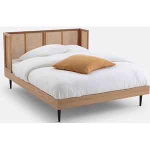 Bed in rotan met beddenbodem WASKA LA REDOUTE INTERIEURS. Licht hout materiaal. Maten 160 x 200 cm. Beige kleur
