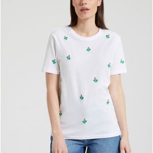 T-shirt met korte mouwen en motief ONLY TALL. Katoen materiaal. Maten L. Wit kleur