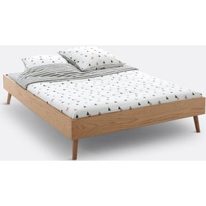 Bed met lattenbodem, Jimi LA REDOUTE INTERIEURS. Hout materiaal. Maten 160 x 200 cm. Beige kleur