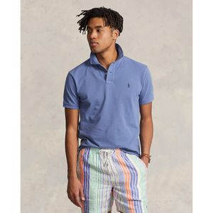 Rechte polo fit in piquétricot POLO RALPH LAUREN. Katoen materiaal. Maten XS. Blauw kleur