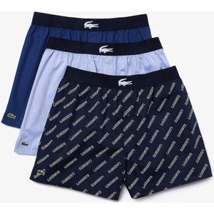 Boxershorts LACOSTE. Katoen materiaal. Maten XS. Blauw kleur