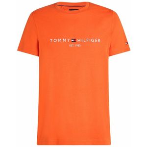 T-shirt Tommy Logo TOMMY HILFIGER. Katoen materiaal. Maten XL. Oranje kleur