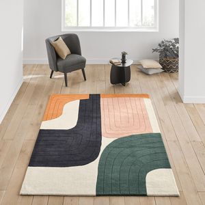 Multicolor tapijt, wol, Milano LA REDOUTE INTERIEURS. Wol materiaal. Maten 120 x 170 cm. Multicolor kleur