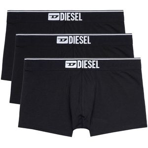 Set van 3 effen boxershorts DIESEL. Katoen materiaal. Maten XXL. Zwart kleur