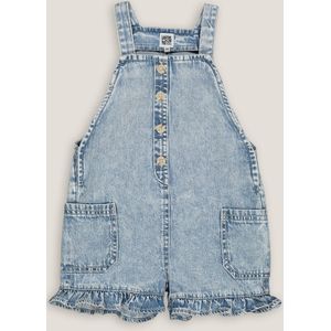 Korte jeanssalopette LA REDOUTE COLLECTIONS. Denim materiaal. Maten 1 jaar - 74 cm. Blauw kleur