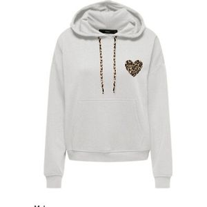 Hoodie ONLY. Katoen materiaal. Maten M. Wit kleur