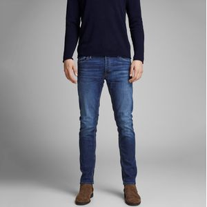 Stretch slim jeans Jjiglenn JACK & JONES. Katoen materiaal. Maten W32 - Lengte 30. Blauw kleur
