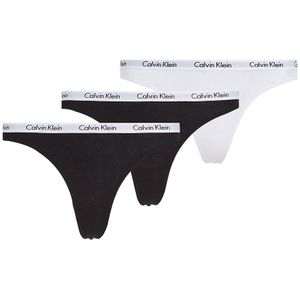 Set van 3 strings Carousel CALVIN KLEIN UNDERWEAR. Katoen materiaal. Maten XL. Zwart kleur