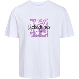 T-shirt met ronde hals JACK & JONES. Katoen materiaal. Maten S. Wit kleur