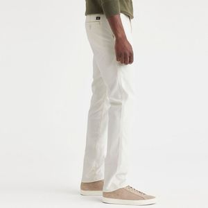 Chino slim broek Original DOCKERS. Katoen materiaal. Maten Maat 34 (US) - Lengte 30. Wit kleur