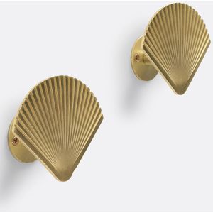 Set van 2 metalen kapstokken, Alcante LA REDOUTE INTERIEURS.  materiaal. Maten één maat. Geel kleur