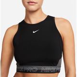 Korte tanktop Nike Pro Dri-fit NIKE. Polyester materiaal. Maten XL. Zwart kleur