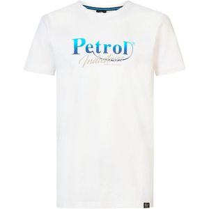 T-shirt met korte mouwen PETROL INDUSTRIES. Katoen materiaal. Maten 12 jaar - 150 cm. Wit kleur
