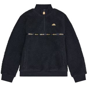 Sweater met opstaande kraag, pluche effect ELLESSE. Polyester materiaal. Maten 8/9 jaar - 126/132 cm. Zwart kleur