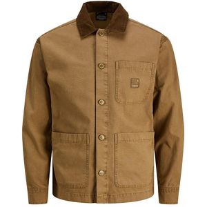 Jasje met knoopsluiting JACK & JONES. Katoen materiaal. Maten S. Beige kleur