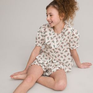 Pyjashort LA REDOUTE COLLECTIONS. Katoen materiaal. Maten 12 jaar - 150 cm. Roze kleur