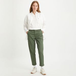 Rechte chino broek LEVI'S. Katoen materiaal. Maten Maat 29 US - Lengte 27. Groen kleur