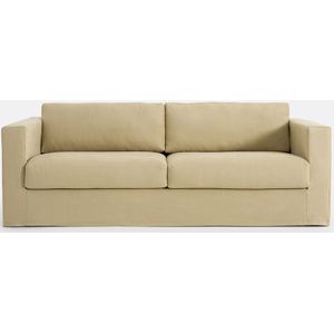 Zetel 3, 4-zit in katoen en linnen, Noni LA REDOUTE INTERIEURS. Katoen / linnen materiaal. Maten 3-zit. Beige kleur