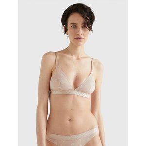 Triangel-BH in kant TOMMY HILFIGER. Polyamide materiaal. Maten XS. Roze kleur