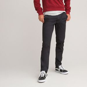 Chino broek LA REDOUTE COLLECTIONS. Katoen materiaal. Maten 12 jaar - 150 cm. Zwart kleur