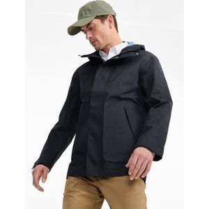 MTD halflange regenjas AIGLE. Wol materiaal. Maten L. Zwart kleur