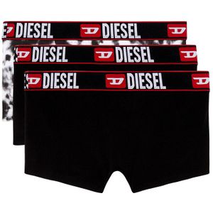 Set van 3 boxershorts : 2 effen + 1 bedrukt DIESEL. Katoen materiaal. Maten XL. Zwart kleur