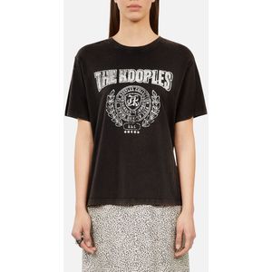 T-shirt met korte mouwen en ronde hals THE KOOPLES. Katoen materiaal. Maten 3(L). Zwart kleur