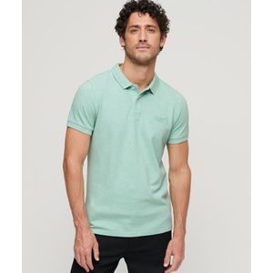 Polo met korte mouwen, piqué SUPERDRY. Katoen materiaal. Maten XL. Groen kleur